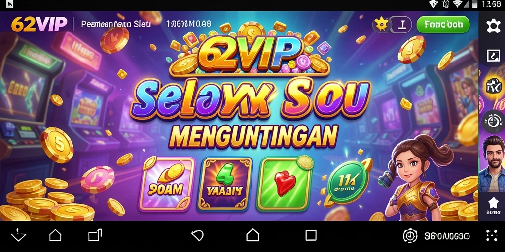 Tampilan gameplay Slot yang menarik dan seru di 62VIP.