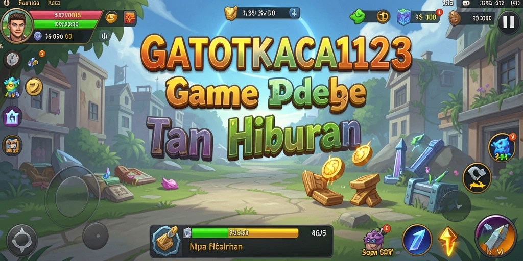 Tangkapan layar gameplay GATOTKACA123 menampilkan pertarungan karakter yang menarik.