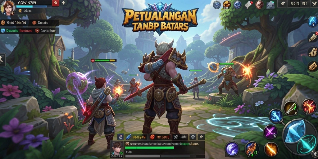 Tampilan gameplay menarik dalam <strong>GOWIN789</strong> dengan pertarungan seru dan grafis menawan.