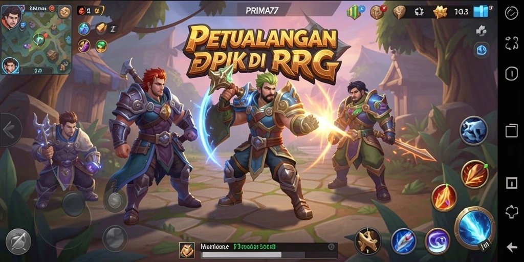 Tampilan gameplay PRIMA77 yang mendebarkan dan menakjubkan.