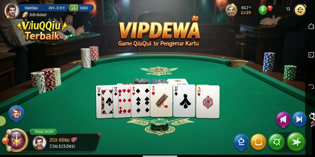 Screenshot utama gameplay QiuQiu di VIPDEWA yang mendebarkan.